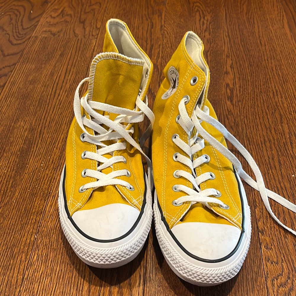 Yellow Converse High-tops. Men’s 11.5. Yellow. Worn once